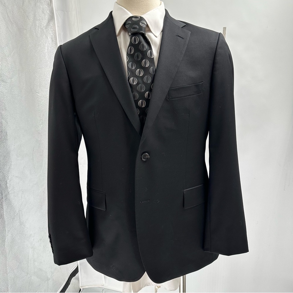 Boss Hugo Boss Black 2 Button Reda Super 100 Wool Sport Coat Size 42R
